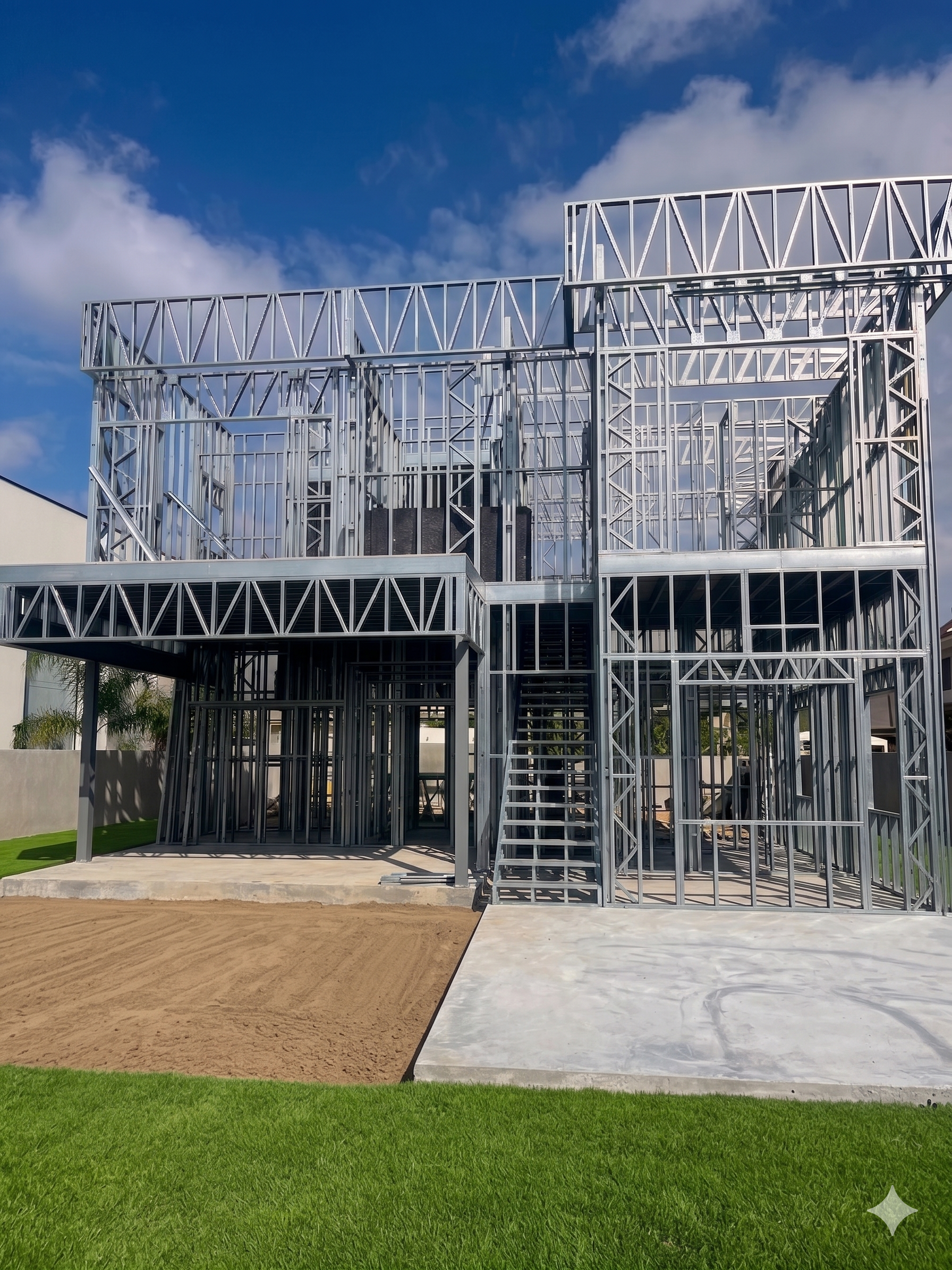 Residência steelframe — obra Residencial condomínio entregue pela Hubra